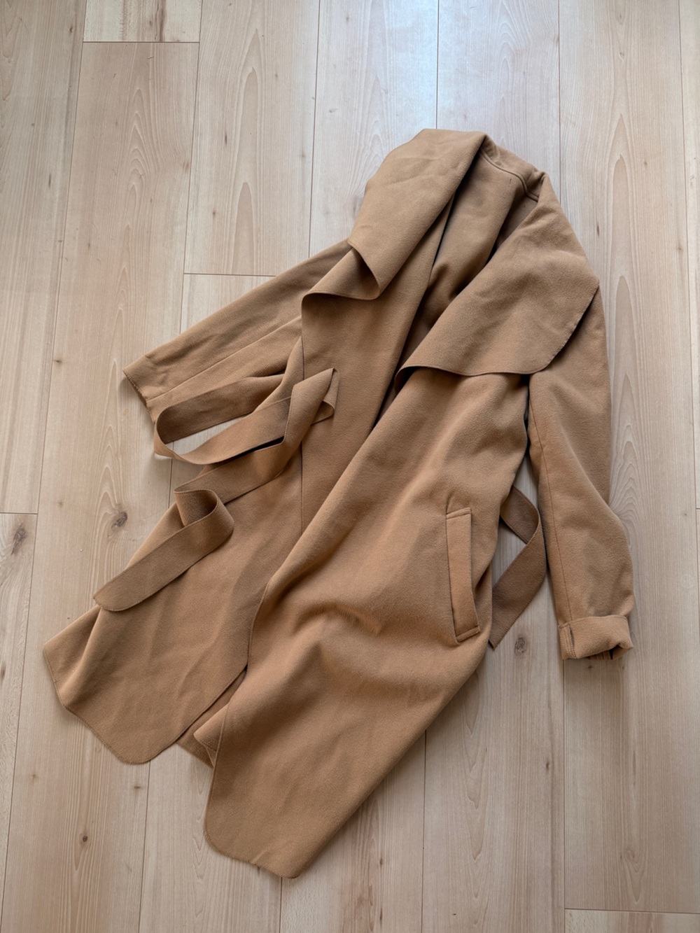 Camel/Tan Wrap Belted Jacket